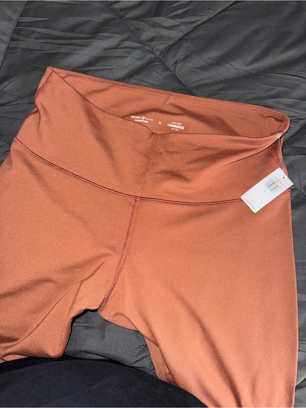 Old Navy Active High-Rise Rust/Brown Leggings - Picture 3 of 4